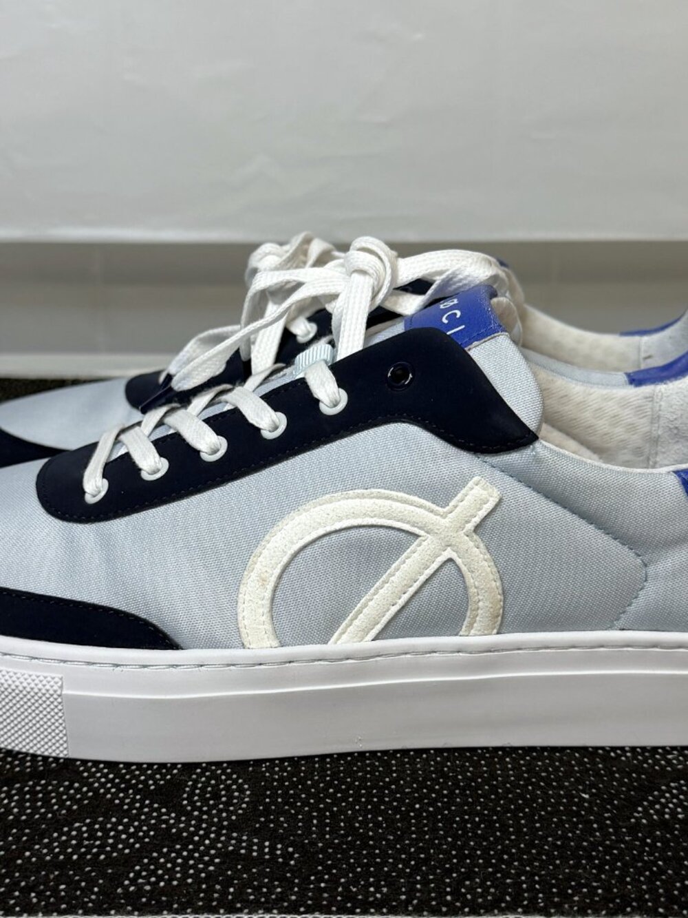 LOCI EIGHT Sneakers Blue/Navy/White Designer Shoes Men's Size 10.5/Women's 11.5